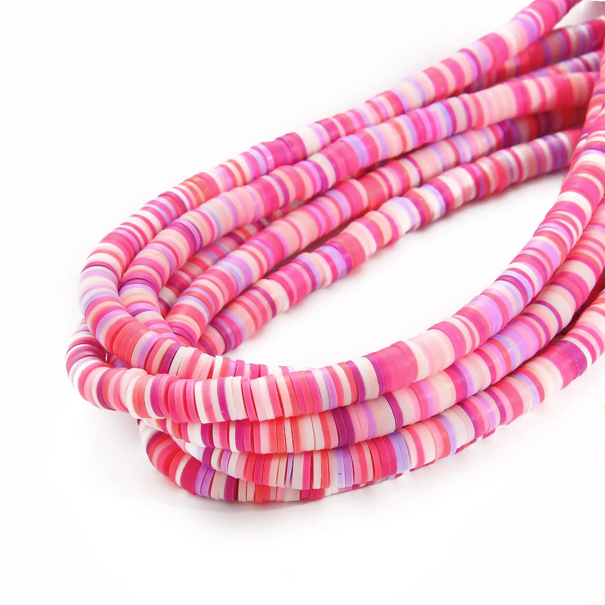 6mm 350Pcs Handmade Flat Round Polymer Clay Beads Chip Disk Loose Spacer Beads For DIY Jewelry Making Bracelet Mixed Color