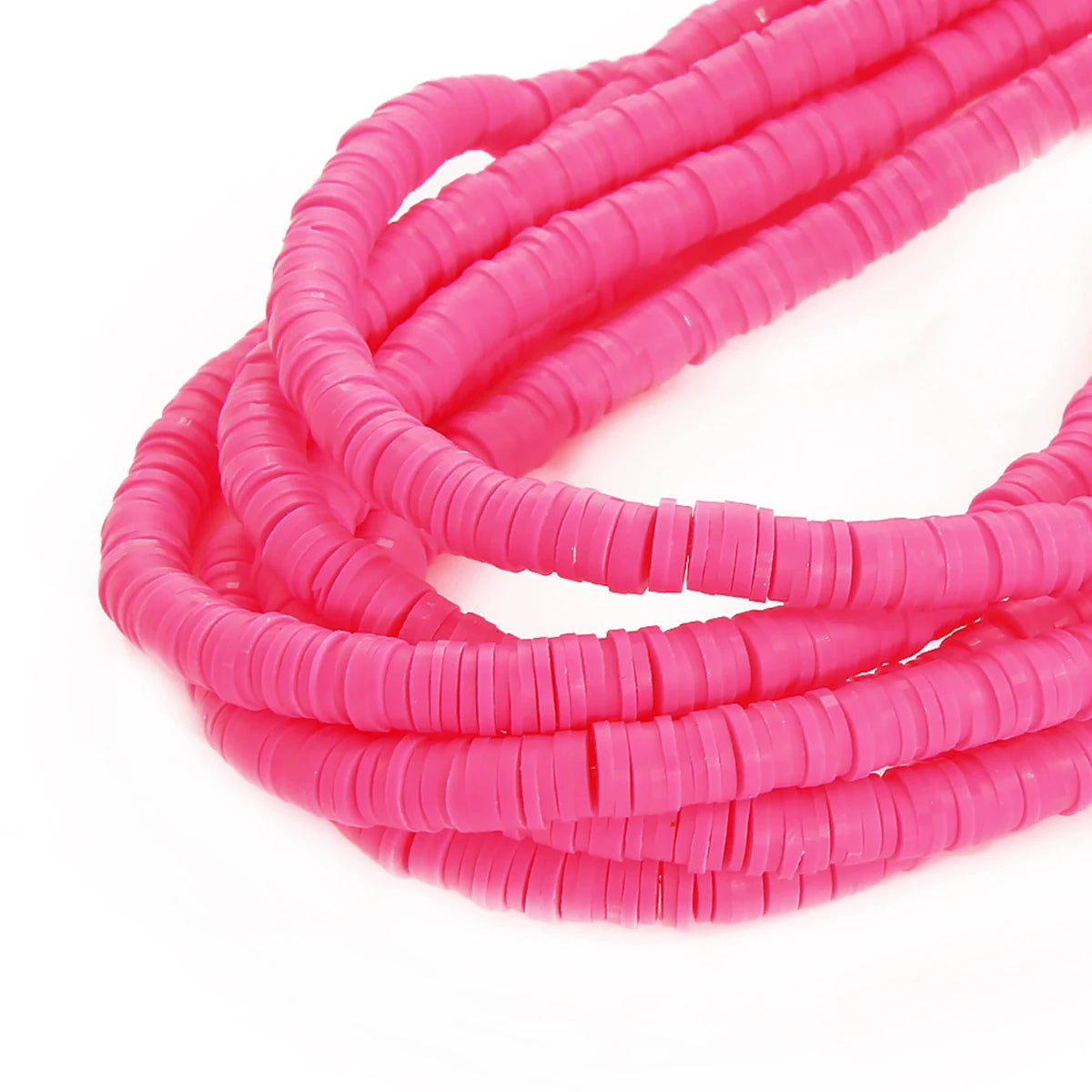 6mm 350Pcs Handmade Flat Round Polymer Clay Beads Chip Disk Loose Spacer Beads For DIY Jewelry Making Bracelet Mixed Color