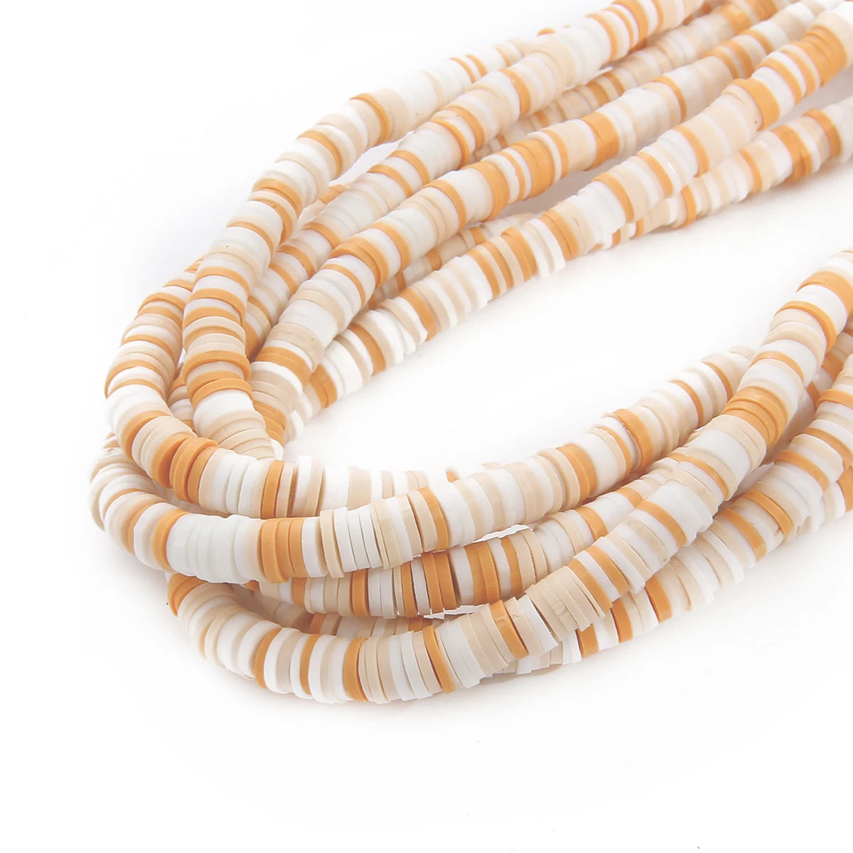 6mm 350Pcs Handmade Flat Round Polymer Clay Beads Chip Disk Loose Spacer Beads For DIY Jewelry Making Bracelet Mixed Color
